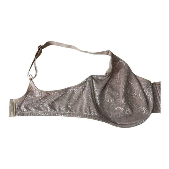 Adore Me Unlined Underwire Full Coverage Bra Size 40DD Beige Floral Print - Picture 5 of 11